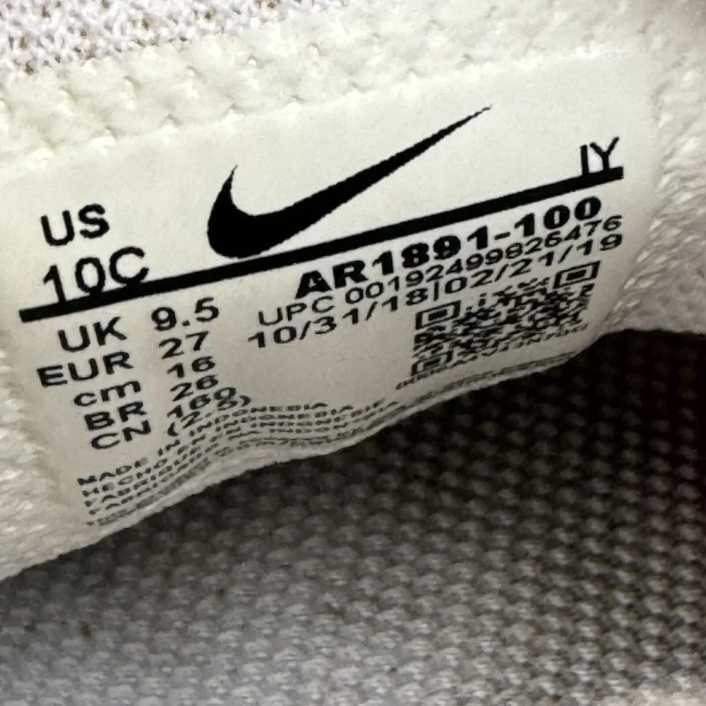 Size 10c - Nike‎ Air Max Plus White Ar1891-100